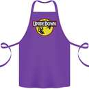 Upside Down SCI-FI TV Program Cotton Apron 100% Organic Purple