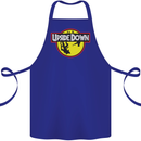 Upside Down SCI-FI TV Program Cotton Apron 100% Organic Royal Blue