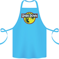 Upside Down SCI-FI TV Program Cotton Apron 100% Organic Turquoise