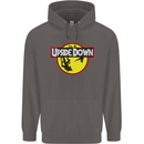 Upside Down SCI-FI TV Program Mens 80% Cotton Hoodie Charcoal