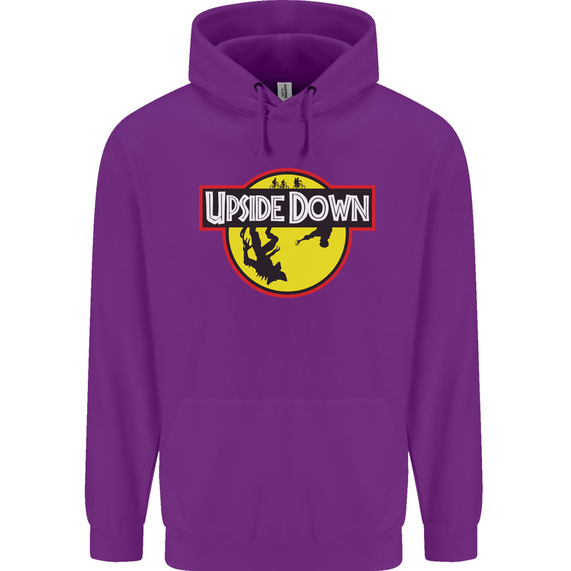 Upside Down SCI-FI TV Program Mens 80% Cotton Hoodie Purple
