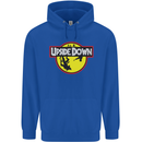 Upside Down SCI-FI TV Program Mens 80% Cotton Hoodie Royal Blue
