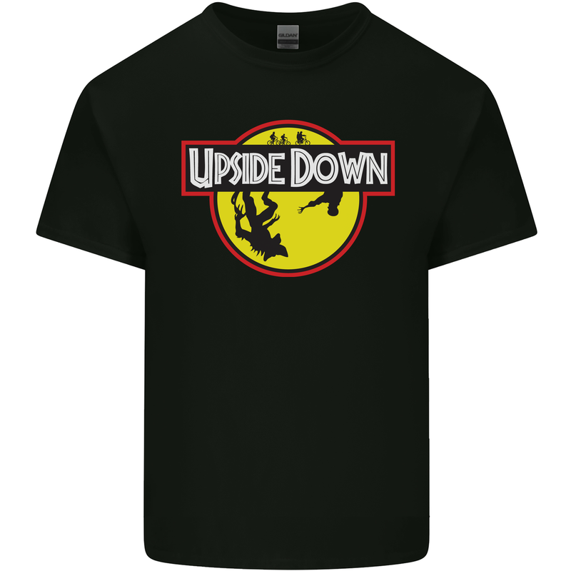 Upside Down SCI-FI TV Program Mens Cotton T-Shirt Tee Top Black