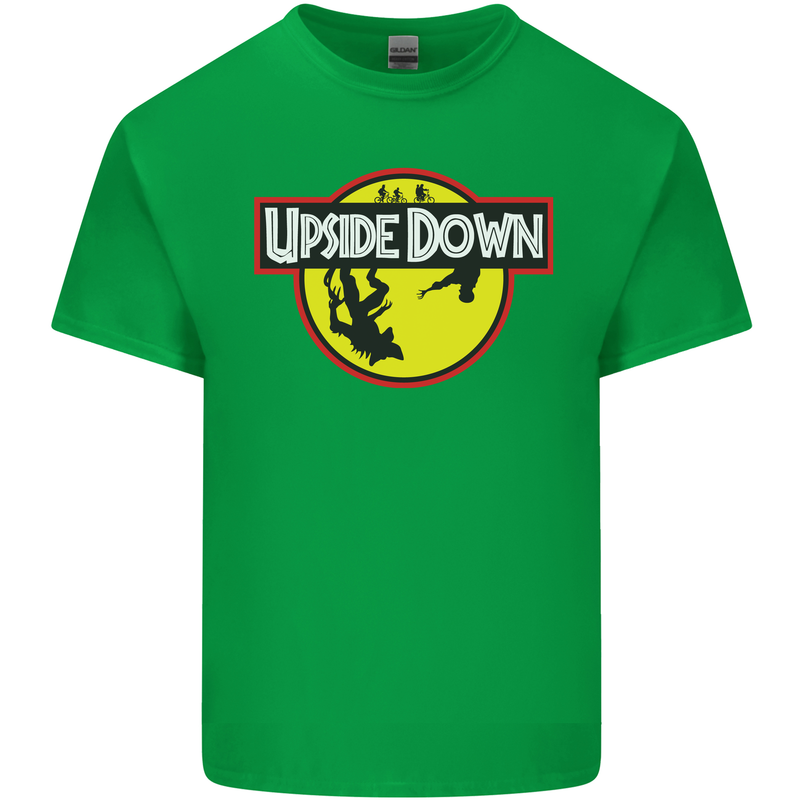 Upside Down SCI-FI TV Program Mens Cotton T-Shirt Tee Top Irish Green