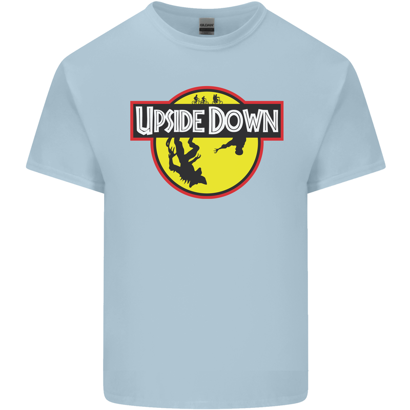Upside Down SCI-FI TV Program Mens Cotton T-Shirt Tee Top Light Blue