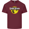 Upside Down SCI-FI TV Program Mens Cotton T-Shirt Tee Top Maroon