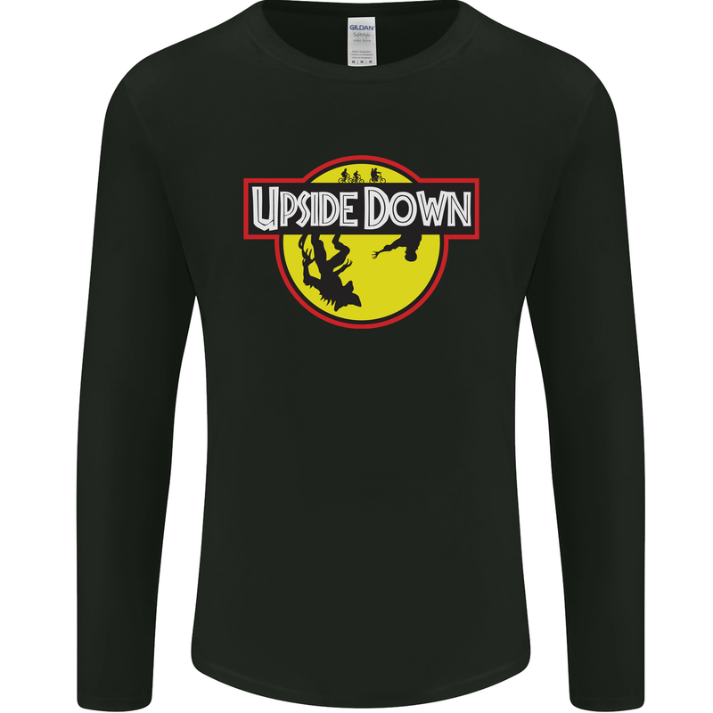 Upside Down SCI-FI TV Program Mens Long Sleeve T-Shirt Black
