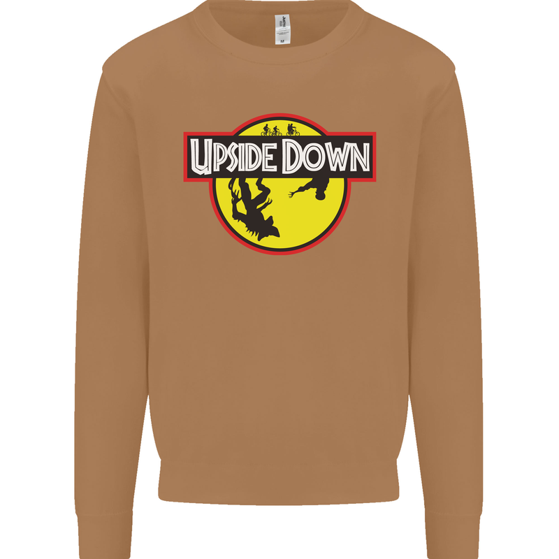 Upside Down SCI-FI TV Program Mens Sweatshirt Jumper Caramel Latte