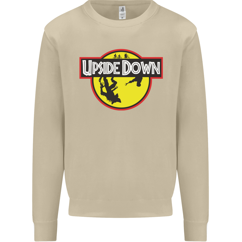 Upside Down SCI-FI TV Program Mens Sweatshirt Jumper Sand