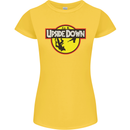 Upside Down SCI-FI TV Program Womens Petite Cut T-Shirt Yellow