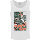 Urban Victim Motorcycle Motorbike Biker Mens Vest Tank Top White