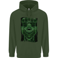 VR Man Virtual Reality Gaming Gamer Childrens Kids Hoodie Forest Green