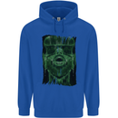 VR Man Virtual Reality Gaming Gamer Childrens Kids Hoodie Royal Blue