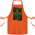VR Man Virtual Reality Gaming Gamer Cotton Apron 100% Organic Orange