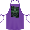 VR Man Virtual Reality Gaming Gamer Cotton Apron 100% Organic Purple