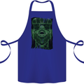 VR Man Virtual Reality Gaming Gamer Cotton Apron 100% Organic Royal Blue