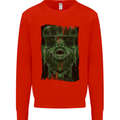 VR Man Virtual Reality Gaming Gamer Kids Sweatshirt Jumper Bright Red