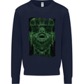VR Man Virtual Reality Gaming Gamer Kids Sweatshirt Jumper Navy Blue