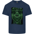 VR Man Virtual Reality Gaming Gamer Mens Cotton T-Shirt Tee Top Navy Blue