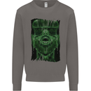 VR Man Virtual Reality Gaming Gamer Mens Sweatshirt Jumper Charcoal