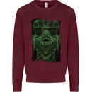 VR Man Virtual Reality Gaming Gamer Mens Sweatshirt Jumper Maroon
