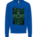 VR Man Virtual Reality Gaming Gamer Mens Sweatshirt Jumper Royal Blue