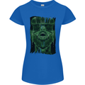 VR Man Virtual Reality Gaming Gamer Womens Petite Cut T-Shirt Royal Blue