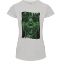 VR Man Virtual Reality Gaming Gamer Womens Petite Cut T-Shirt Sports Grey