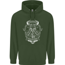 Valhalla is Calling Vikings Odin Thor Gym Mens 80% Cotton Hoodie Forest Green