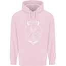 Valhalla is Calling Vikings Odin Thor Gym Mens 80% Cotton Hoodie Light Pink
