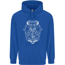 Valhalla is Calling Vikings Odin Thor Gym Mens 80% Cotton Hoodie Royal Blue