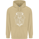 Valhalla is Calling Vikings Odin Thor Gym Mens 80% Cotton Hoodie Sand