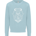 Valhalla is Calling Vikings Odin Thor Gym Mens Sweatshirt Jumper Light Blue
