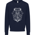 Valhalla is Calling Vikings Odin Thor Gym Mens Sweatshirt Jumper Navy Blue