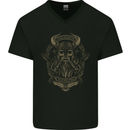 Valhalla is Calling Vikings Odin Thor Gym Mens V-Neck Cotton T-Shirt Black