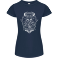 Valhalla is Calling Vikings Odin Thor Gym Womens Petite Cut T-Shirt Navy Blue