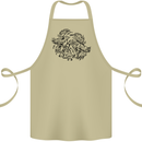 Valknut Symbol With Ravens Viking Cotton Apron 100% Organic Khaki