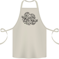Valknut Symbol With Ravens Viking Cotton Apron 100% Organic Natural