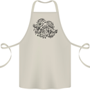 Valknut Symbol With Ravens Viking Cotton Apron 100% Organic Natural