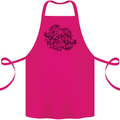 Valknut Symbol With Ravens Viking Cotton Apron 100% Organic Pink