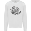 Valknut Symbol With Ravens Viking Kids Sweatshirt Jumper White