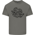 Valknut Symbol With Ravens Viking Kids T-Shirt Childrens Charcoal