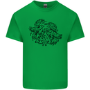 Valknut Symbol With Ravens Viking Kids T-Shirt Childrens Irish Green