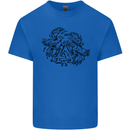 Valknut Symbol With Ravens Viking Kids T-Shirt Childrens Royal Blue