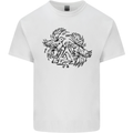 Valknut Symbol With Ravens Viking Kids T-Shirt Childrens White