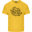 Valknut Symbol With Ravens Viking Kids T-Shirt Childrens Yellow