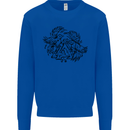 Valknut Symbol With Ravens Viking Mens Sweatshirt Jumper Royal Blue