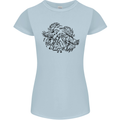 Valknut Symbol With Ravens Viking Womens Petite Cut T-Shirt Light Blue