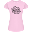 Valknut Symbol With Ravens Viking Womens Petite Cut T-Shirt Light Pink