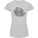 Valknut Symbol With Ravens Viking Womens Petite Cut T-Shirt Sports Grey